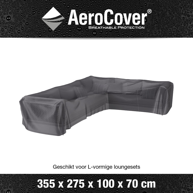 Aerocover lounge hoes L 355x275x100xh70 cm rechts art.7949