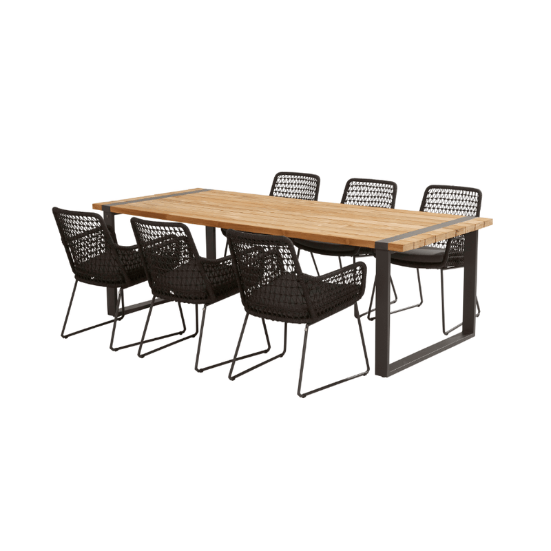 7-delige diningset Athena Alto 240 cm