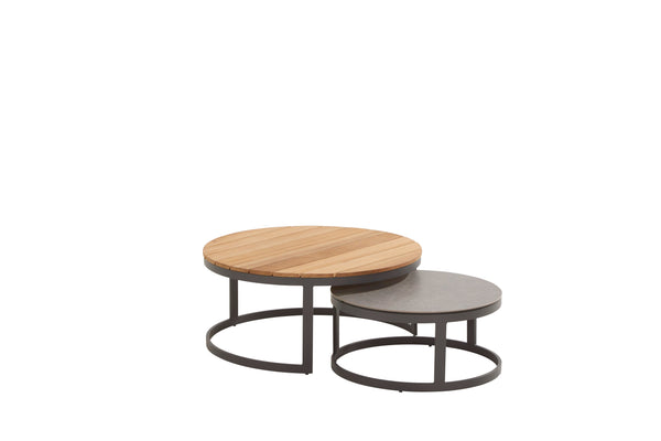 Taste by 4SO Stonic coffeetable set of 2 antraciet