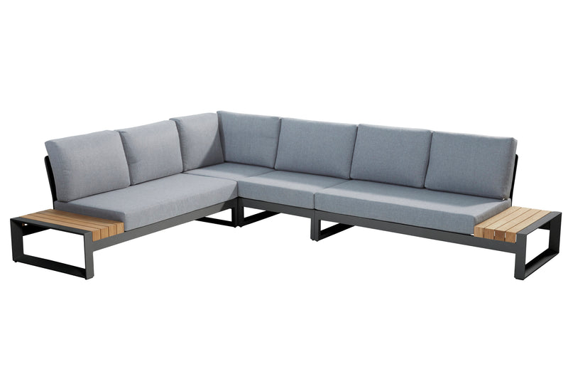 Taste Matisse 4-delige cornerset antraciet inclusief center exclusief salontafel