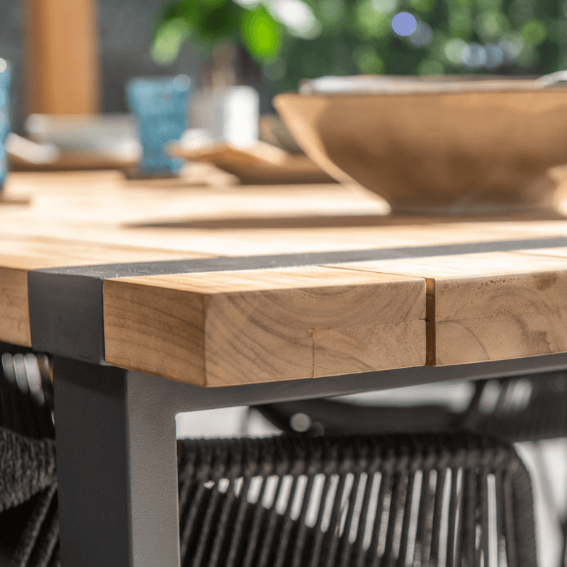 7-delige diningset Vitali grijs Alto 240 cm