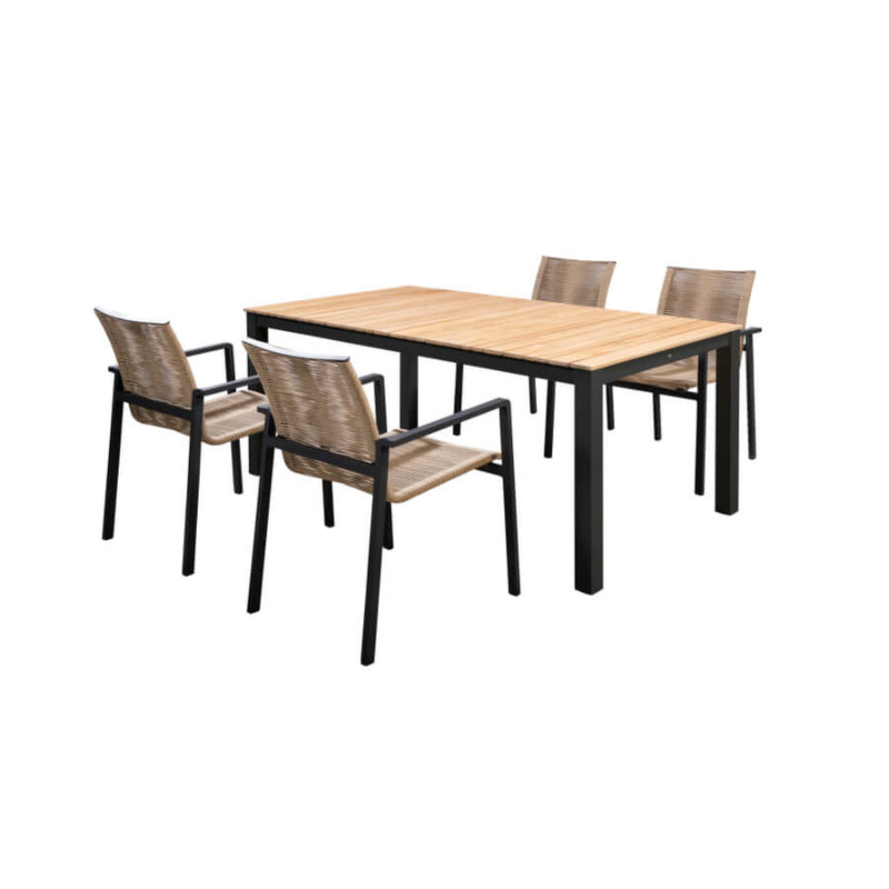 Arashi tafel 169x90 cm zwart