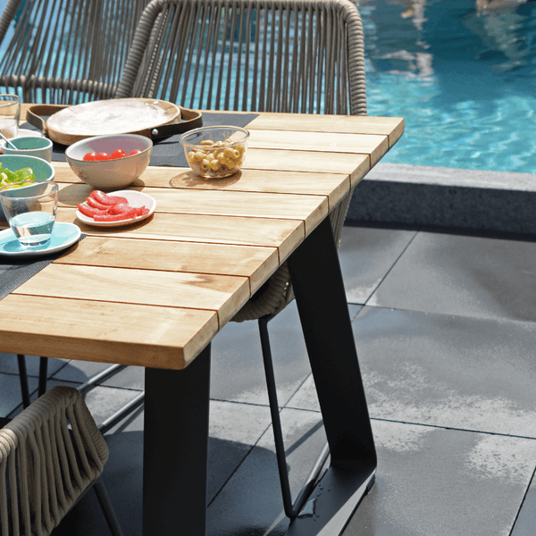 7-delige diningset Cottage Basso 240x100 cm