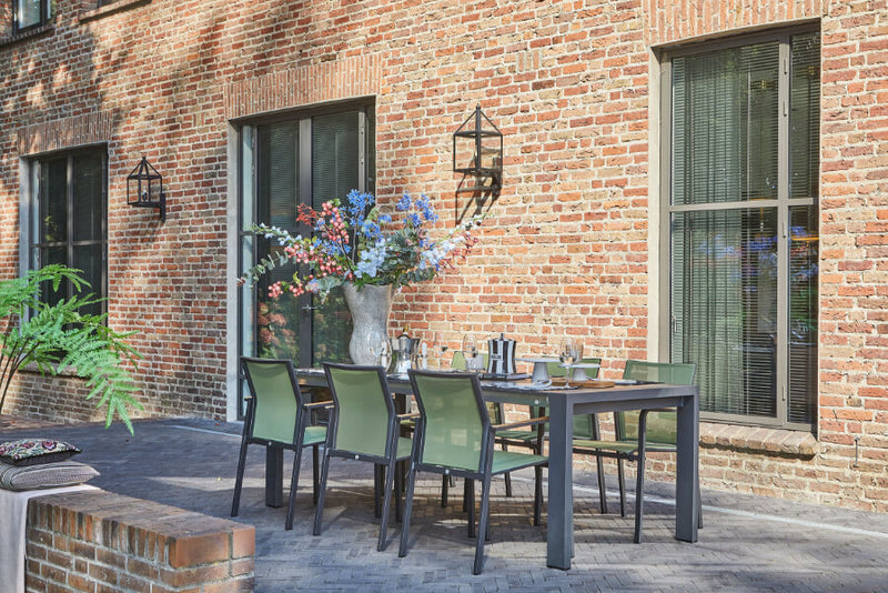 Tutti diningchair groen teak