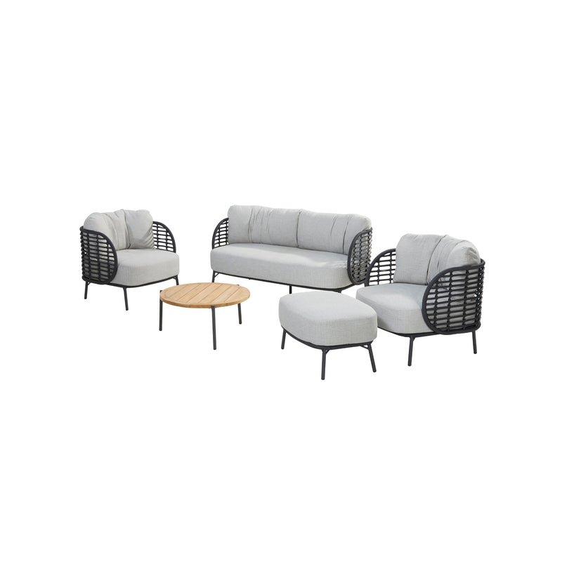 4SO 4-delige loungeset Fabrice Yoga 73 cm