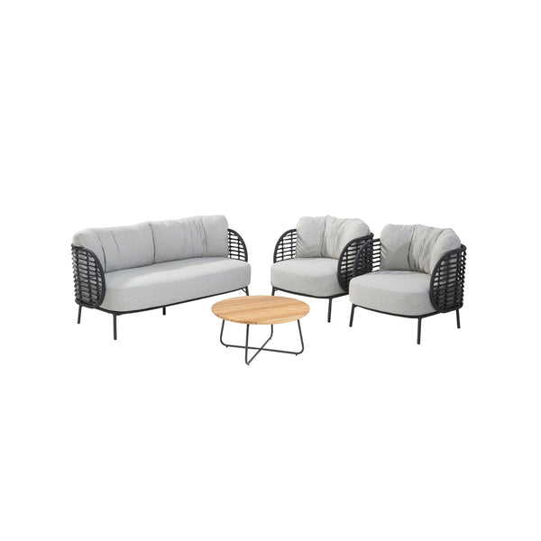 4SO 4-delige loungeset Fabrice Verdi 73 cm