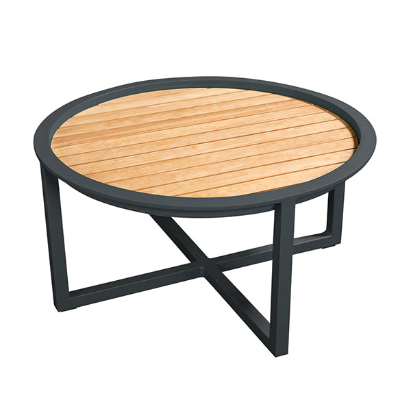 Queens loungetafel 50 cm antraciet teak