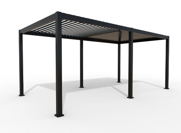 Overkapping SUNS Rota 360x720x250h cm matt royal grey